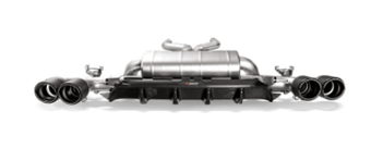 compare product Akrapovic 18+ BMW M5 (F90) Rear Carbon Fiber Diffuser - High Gloss w/ Red/White Akrapovic Logo