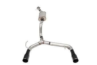 compare product Corsa 21-25 Ford Bronco 2.3L 2-Door 2.75in Cat-Back Dual Rear Exhaust w/ 4in Straight-Cut Black Tips