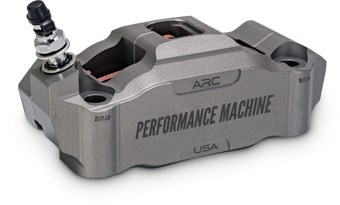compare product Performance Machine 125 x 4 Race Series Radial Mount Caliper with ARC - Left - Gunmetal Grey