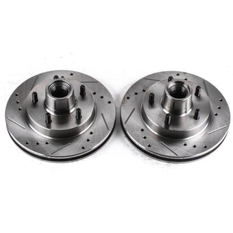 compare product Power Stop 82-87 Buick Regal Front Evolution Drilled & Slotted Rotors - Pair