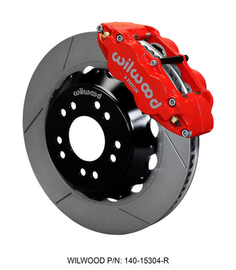 compare product Wilwood Narrow Superlite 6R Front Hat Kit 14.00 Red 63-87 C10 w/ Wilwood Pro Spindles