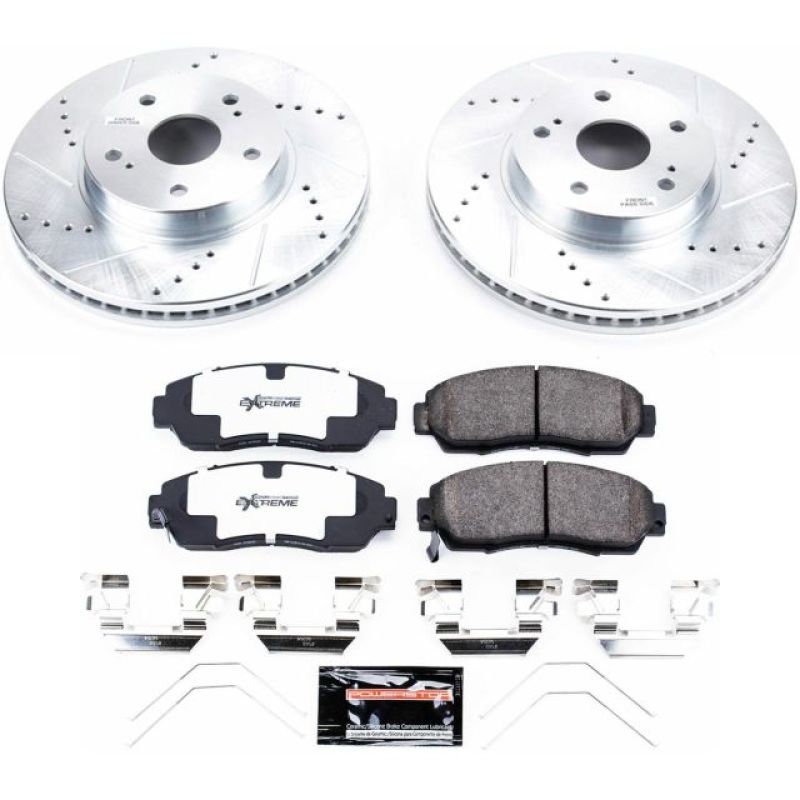 Power Stop 15 - 18 Subaru Legacy Front Z26 Street Warrior Brake Kit - My Store