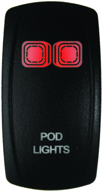 compare product DragonFire Racing Lighted Switch On/Off Red