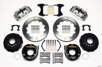 compare product Wilwood Narrow Superlite 4R Rear P-Brk Kit 12.88in Polished Big Ford New Style 2.50in Offset