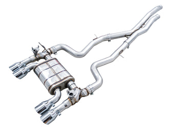 compare product AWE Tuning BMW F8X M3/M4 SwitchPath Cat-Back Exhaust - Chrome Silver Tips
