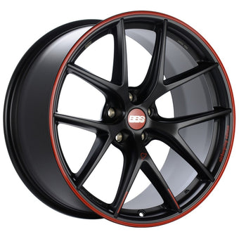 compare product BBS CI-R Nurburgring Edition 20x9 5x112 ET25 Satin Black/Red Lip Wheel - 82mm PFS/Clip Req.