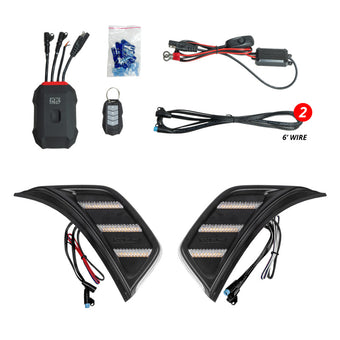 compare product XK Glow XKmax Jeep Air Vent Light RGB+ Amber Turn & Running App Cntl