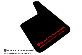 compare product Rally Armor Universal Fit (No Hardware) Motorsport Spec Black UR Mud Flap Red Logo