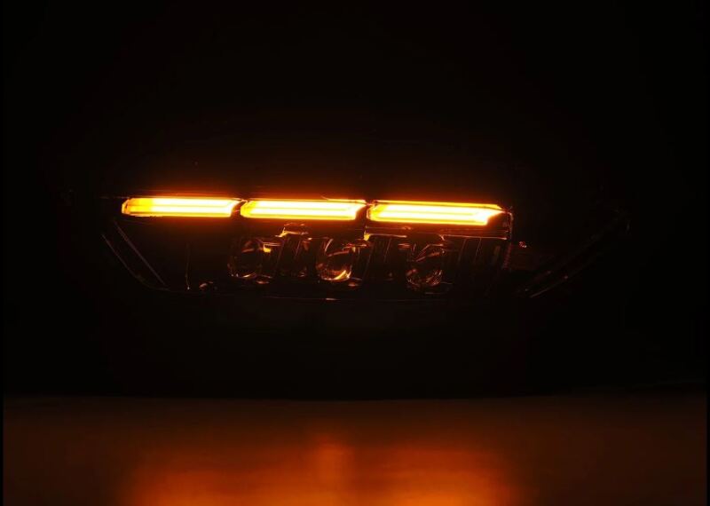 AlphaRex 15 - 17 Ford Mustang NOVA LED Proj Headlights Alpha Black w/Activ Light/Seq Signal/Switch DRL - My Store