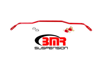 compare product BMR 15-17 S550 Mustang Rear Hollow 25mm 3-Hole Adj. Sway Bar Kit - Red
