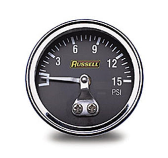 compare product Russell Performance 15 psi fuel pressure gauge (Non liquid-filled)