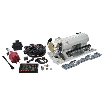 compare product Edelbrock Pro Flo 4 XT EFI System Seq Port SBC Vortec/E-Tec 550 Max HP 29lb/hr Satin Finish