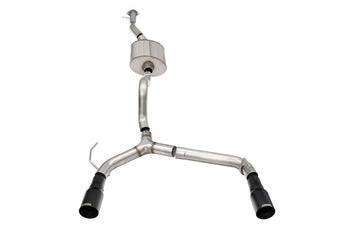 compare product Corsa 21-25 Ford Bronco 2.7L 4-Door 2.75in Cat-Back Dual Rear Exhaust w/ 4in Straight-Cut Black Tips