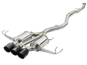 compare product aFe Takeda 3in 304 SS Cat-Back Exhaust w/ Tri-Black Tips 17-18 Honda Civic Type R L4 2.0L (t)
