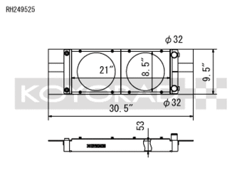 compare product Koyo Honda Universal Pocket Radiator