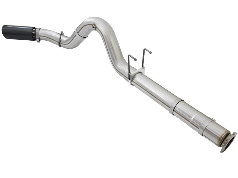 aFe ATLAS 5in DPF - Back Alum Steel Exhaust System w/Black Tip 2017 Ford Diesel Trucks V8 - 6.7L (td) - My Store