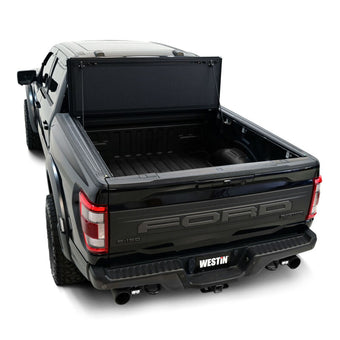 compare product Westin 15-26 Ford F-150 5ft. 7in. Bed Hard Tri-Fold Tonneau Cover - Black