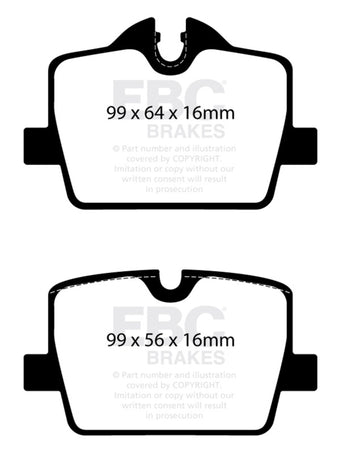 compare product EBC 2019+ BMW Z4 G29 2.0T Greenstuff Rear Brake Pads