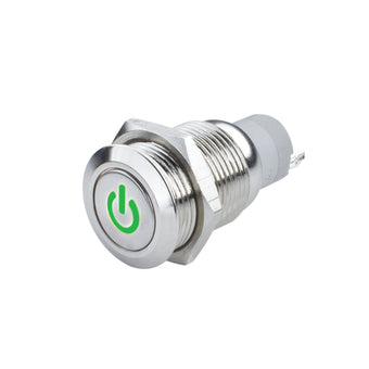 compare product Oracle Power Symbol On/Off Flush Mount LED Switch - Green