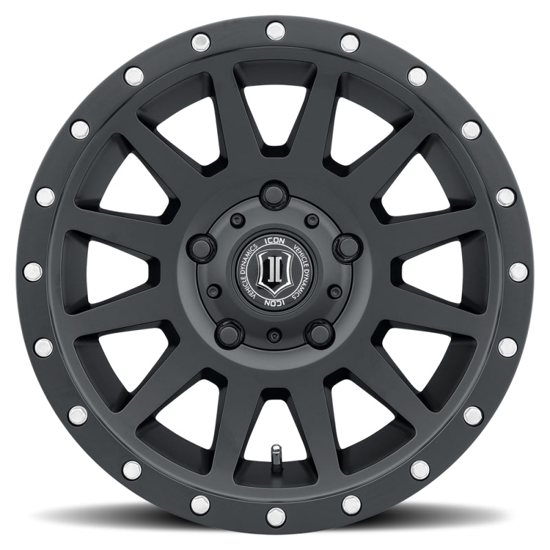 ICON Compression 17x8.5 5x150 25mm Offset 5.75in BS 110.1mm Bore Satin Black Wheel - My Store