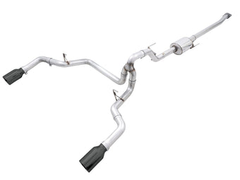 compare product AWE Tuning 0FG 21+ Ford F150 Dual Split Rear Cat-Back Exhaust- 5in Diamond Black Tips