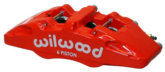 compare product Wilwood Caliper-Forged Dynapro 6 5.25in Mount-Red-R/H 1.62/1.12/1.12in Pistons 0.81in Disc