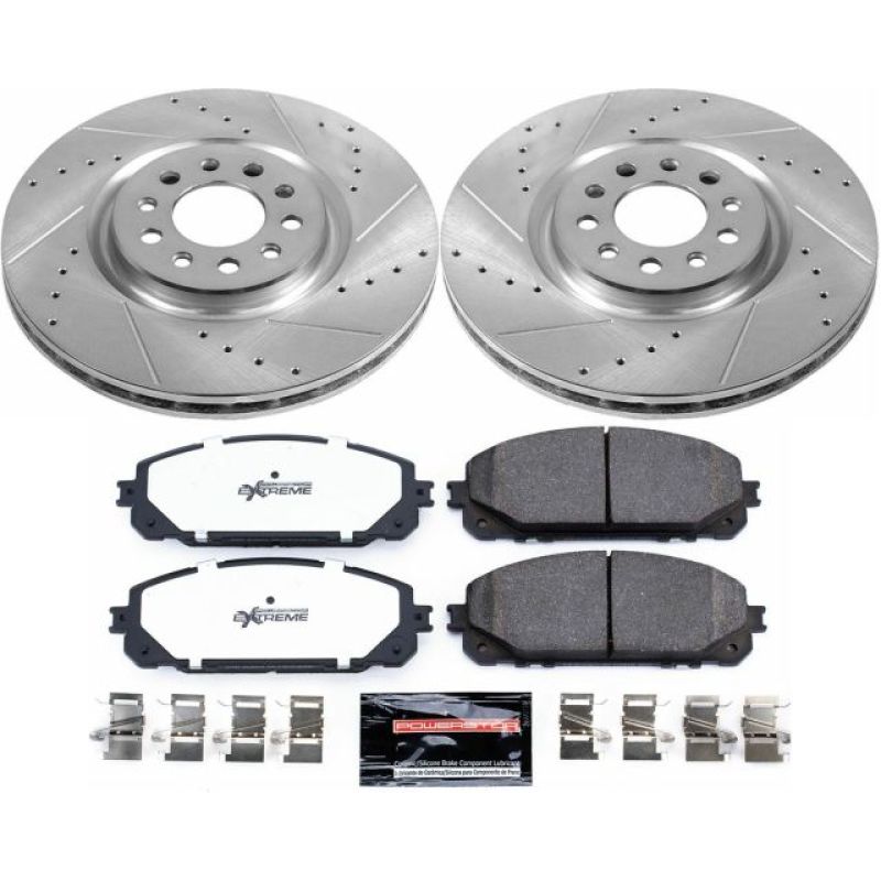 Power Stop 17 - 19 Jeep Cherokee Front Z36 Truck & Tow Brake Kit - My Store