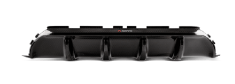 Akrapovic 18+ BMW M5 (F90) Rear Carbon Fiber Diffuser - High Gloss w/ Red/White Akrapovic Logo - My Store