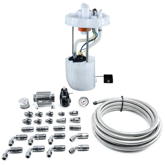 compare product DeatschWerks 12-15 Honda Civic Si/13-15 Acura ILX DW400 Pump Module & Return Kit w/CPE Fuel Lines