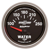 Autometer Sport - Comp II 52mm 100 - 250 F Short Sweep Electronic Water Temperature Gauge - My Store