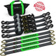 Rhino USA Heavy Duty Vehicle Tie Down Kit - Black - My Store