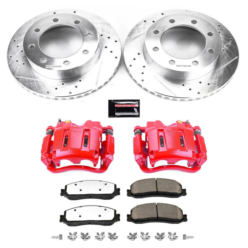 Power Stop 2012 Ford F - 350 Super Duty Front Z36 Truck & Tow Brake Kit w/Calipers - My Store