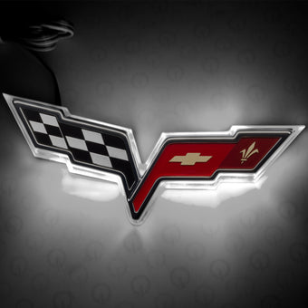 compare product Oracle Chevrolet Corvette C6 Illuminated Emblem - White