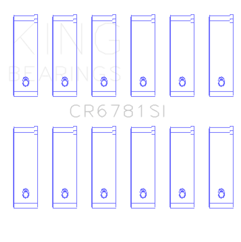 King Engine Bearings 01/98 - 12/09 Chrysler 167CI / 2.7 Liter EER V6 Rod Bearing Set - My Store