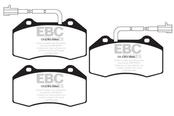 compare product EBC 14+ Alfa Romeo 4C 1.75 Turbo Greenstuff Front Brake Pads