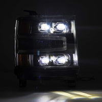 AlphaRex 16 - 18 Chevy 1500HD NOVA - Series LED Proj Headlights BK w/Actv Lgt/SeqSig & DRL (Req 810023) - My Store