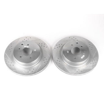 compare product Power Stop 03-04 Infiniti G35 Rear Evolution Drilled & Slotted Rotors - Pair