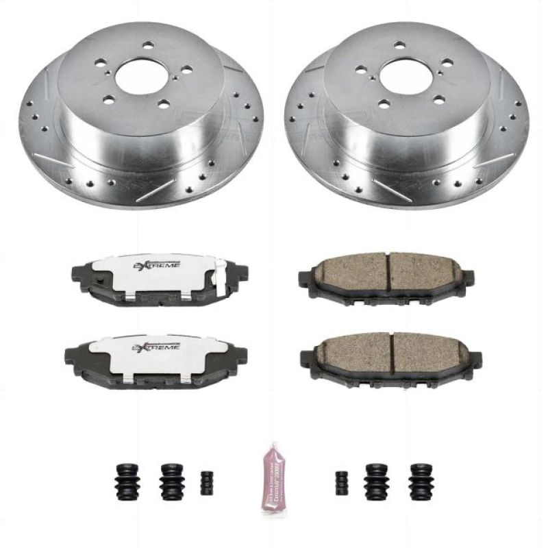 Power Stop 05 - 09 Subaru Legacy Rear Z26 Street Warrior Brake Kit - My Store