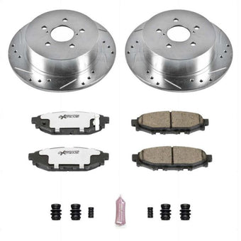 compare product Power Stop 05-09 Subaru Legacy Rear Z26 Street Warrior Brake Kit