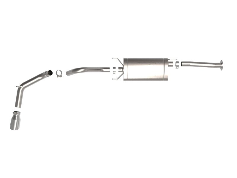 aFe 16 - 22 Toyota Tacoma Apollo GT Series 2.5in. - 3in. 409 SS Cat - Back Exhaust w/ Polished Tip - My Store