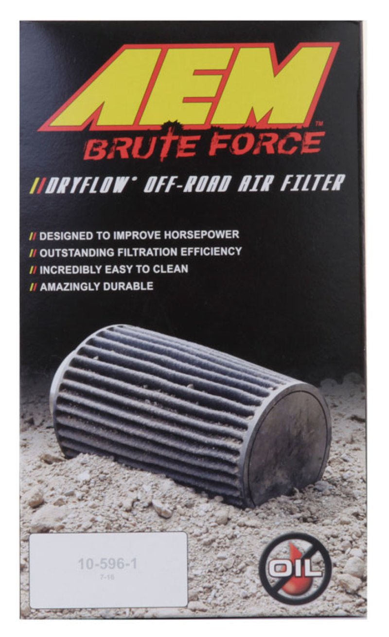 AEM Dryflow 3.5in. X 7in. Round Tapered Air Filter - My Store