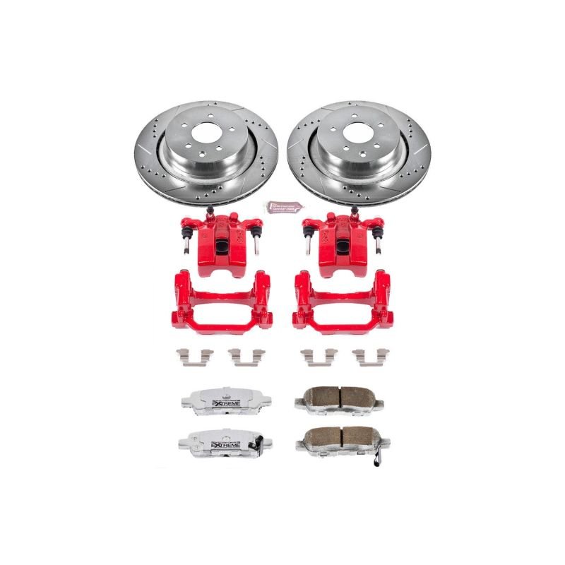 Power Stop 07 - 08 Infiniti G35 Rear Z26 Street Warrior Brake Kit w/Calipers - My Store
