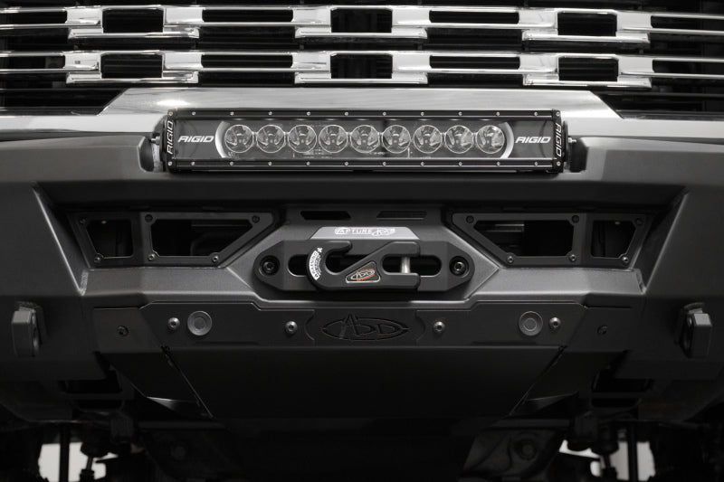 Addictive Desert Designs 24+ GMC 2500/3500 Phantom Front Bumper w/Winch - Hammer Black - My Store