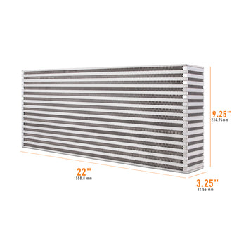 compare product Mishimoto Universal Air-to-Air Intercooler Core - 22in / 9.25in / 3.25in