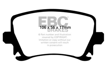 compare product EBC 05-08 Audi A4 2.0L Turbo Bluestuff Rear Brake Pads