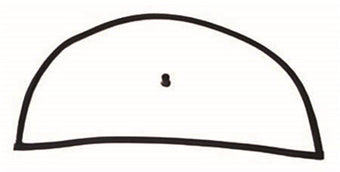 compare product Omix Liftgate Inner Glass Seal 76-86 Jeep CJ7