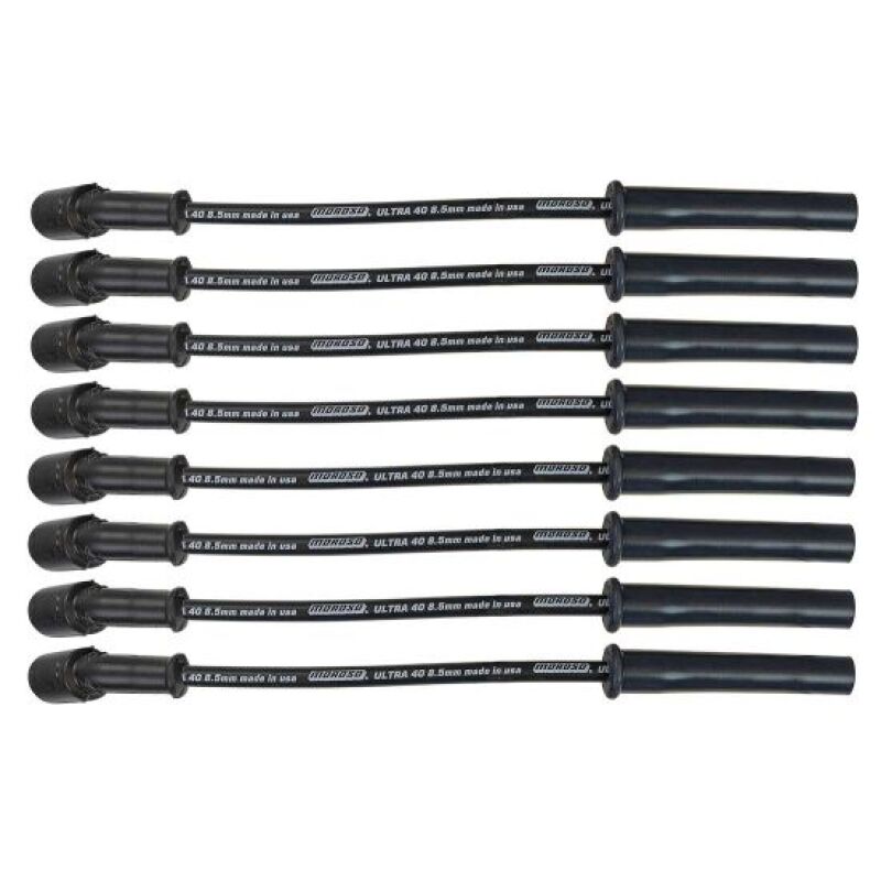 Moroso 99 - 13 GM LS/LQ 4.8/5.3/5.7/6.0/6.2L Ultra 40 8.5mm Multi - Angle Boot Spark Plug Wire Set - Blk - My Store