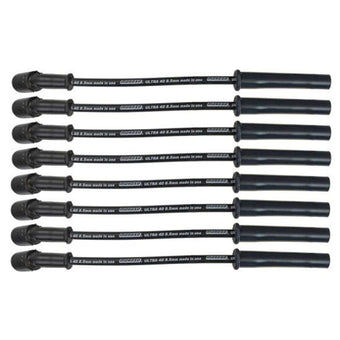 compare product Moroso 99-13 GM LS/LQ 4.8/5.3/5.7/6.0/6.2L Ultra 40 8.5mm Multi-Angle Boot Spark Plug Wire Set - Blk
