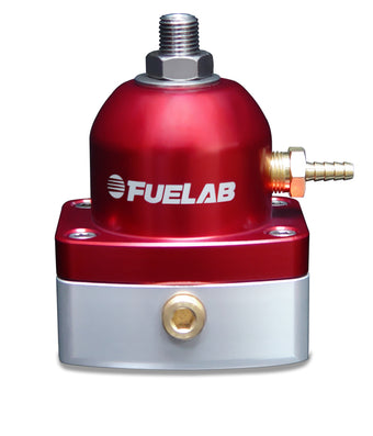 compare product Fuelab 535 EFI Adjustable Mini FPR 25-90 PSI (2) -6AN In (1) -6AN Return - Red