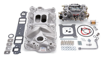 compare product Edelbrock Manifold And Carb Kit Performer Eps Small Block Chevrolet 1957-1986 Natural Finish